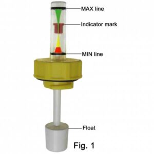 Battery water level indicator diagram