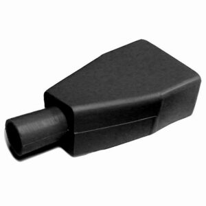 Black battery terminal boot showing small straight style.