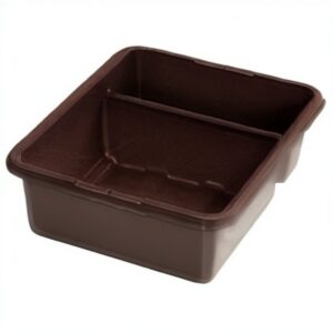 7" Brown Divided Bus Tub