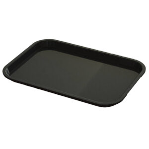 Black Plastic Serving Tray | Size 12" x 16"