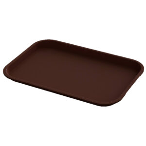 Brown Plastic Serving Trays 10x14