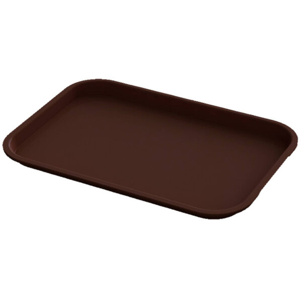 Brown Plastic Serving Tray | Size 12" x 16"