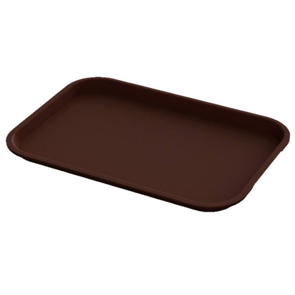Brown Plastic Serving Tray | Size 14" x 18"