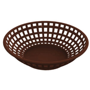 Brown Round Food Serving Basket