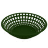Round Plastic Food Serving Basket | Green