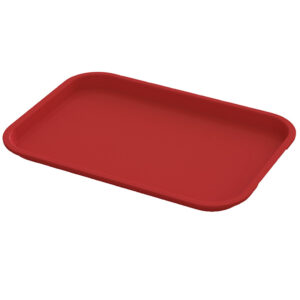 Red Plastic Serving Trays 10x14