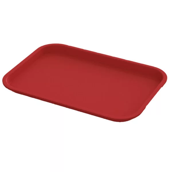 Red Plastic Serving Trays | Size 12" x 16"