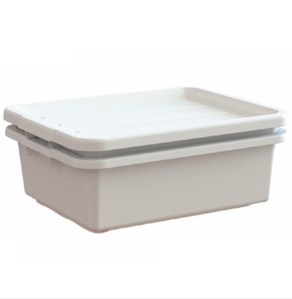 White perforated bus box drain kit
