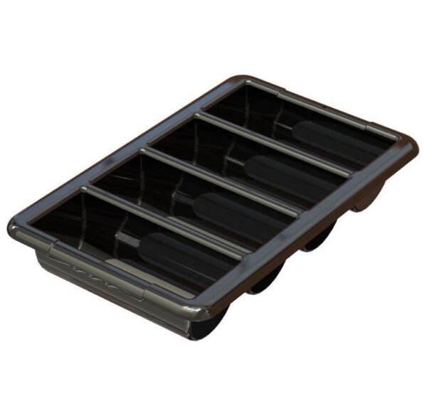 Black Silverware Holder