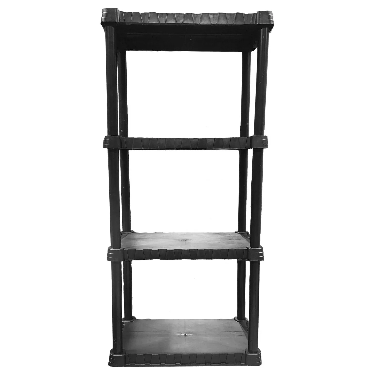 Plastic Shelving Unit 24 W X 14 D X 49 1 2 H 4 Tier Shelves how-to-divide-by-1-3-on-a-calculator