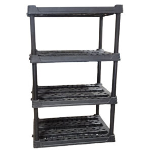 4-Shelf Plastic Shelving Unit 36" x 24" x 56.5".