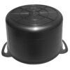 3 Gallon Black Plastic Bucket bottom view.