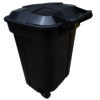 32-Gallon Trash Can rear angled view