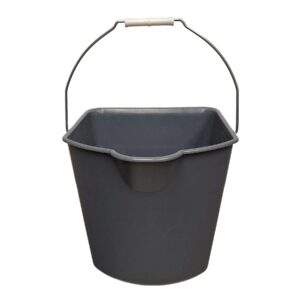 18 Quart Gray Bucket front view