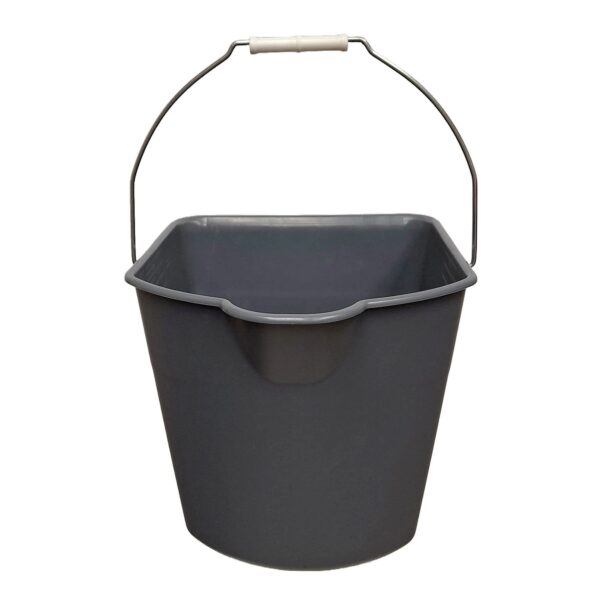 18 Quart Gray Bucket front view