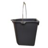 18 Quart Gray Bucket side view