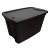 20 Gallon Black Storage Tote iso view