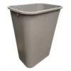 41 Quart Beige Wastebasket iso view