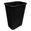 41 Quart Black Wastebasket iso view