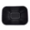 41 Quart Black Wastebasket top view