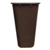 41 Quart Brown Wastebasket end view