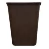 41 Quart Brown Wastebasket front view