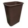 41 Quart Brown Wastebasket iso view