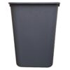 41 Quart Gray Wastebasket front view