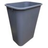 41 Quart Gray Wastebasket iso view