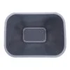 41 Quart Gray Wastebasket top view