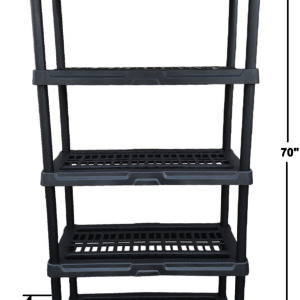 5 tier 18 inch shelf front view