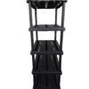 5 tier 24 inch shelf end view