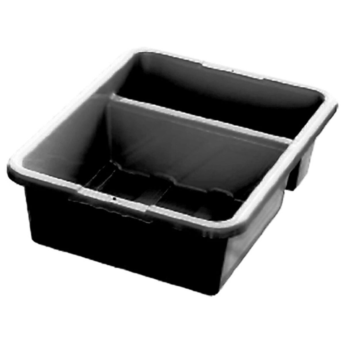 Wholesale 12 Pk 2 Compartment Rectangular Food Container BLACK