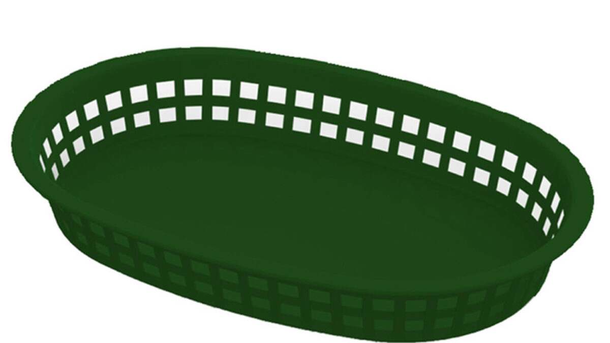 Plastic Handy Oval Tub Green